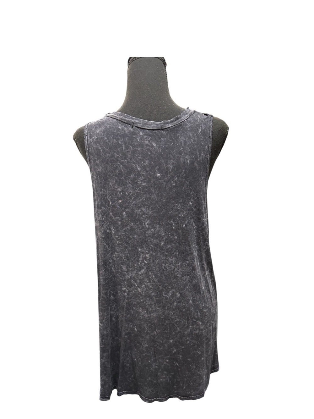 Washed Black Sleeveless Swing Tank Top Size large - Picture 2 of 7
